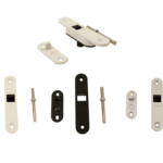 Serratura infilare Gancio Atomo per Porta Scorrevole Frontale Tondo mm.18x85 Varie Finiture | Saletta